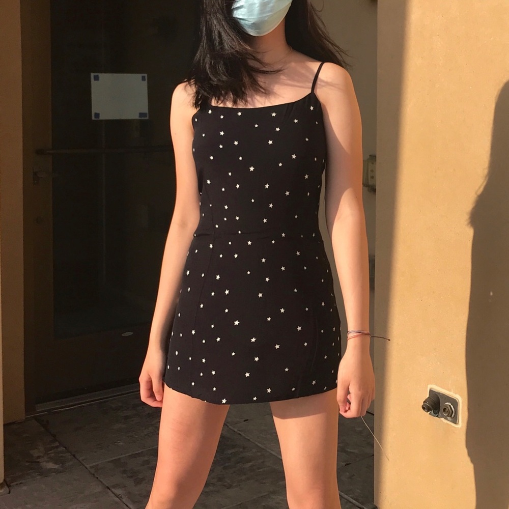 SOLD Reformation Lindsay Mini Slip Dress—Satellite - Picture 1 of 5